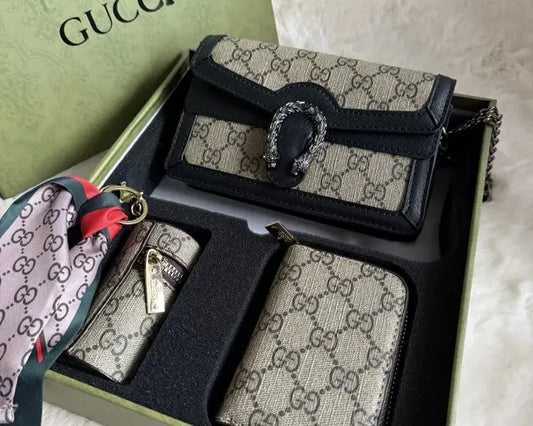 GUCCI SHOULDER BAG & HAND BAG GIFT PACK FOR WOMAN