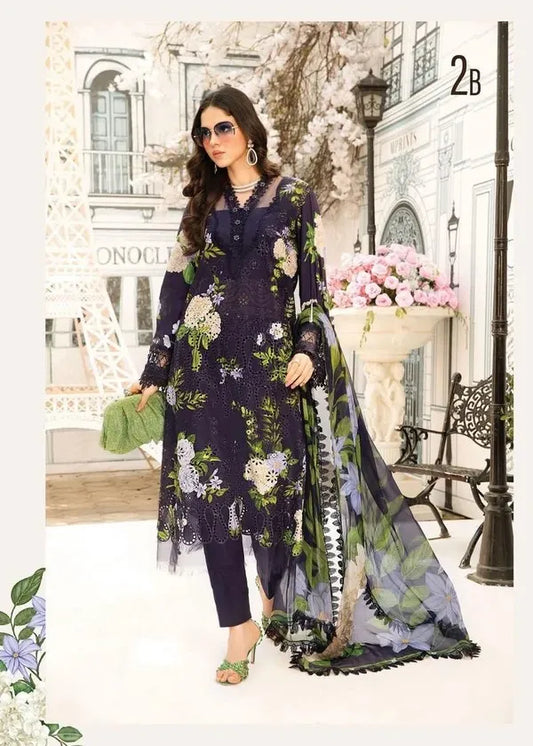 Maria b Eid Collection With Chiffon Dupatta 2B