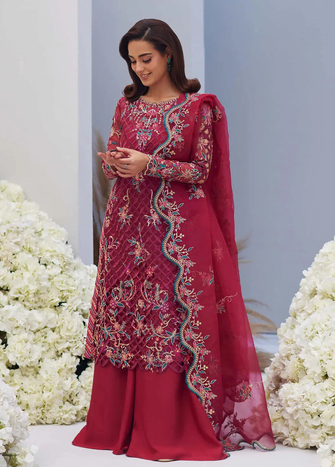MINA HASAN LUXURY UNSTITCHED HEER | ✅ 100% Original